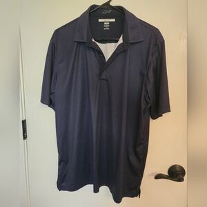 Greg Norman Men's Dark Blue Polo Shirt Size Large